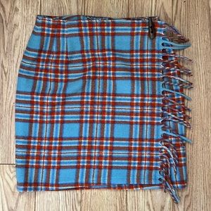 Wool plaid skirt by ET VOUS